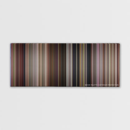 13 Going on 30 color palette canvas print: thousands of thin vertical stripes of color