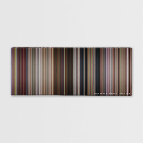 13 Going on 30 color palette canvas print: thousands of thin vertical stripes of color