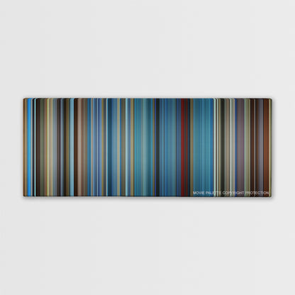 I Am Sam color palette canvas print: thousands of thin vertical stripes of color