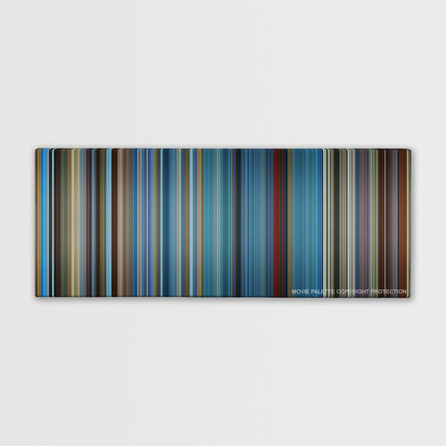 I Am Sam color palette canvas print: thousands of thin vertical stripes of color