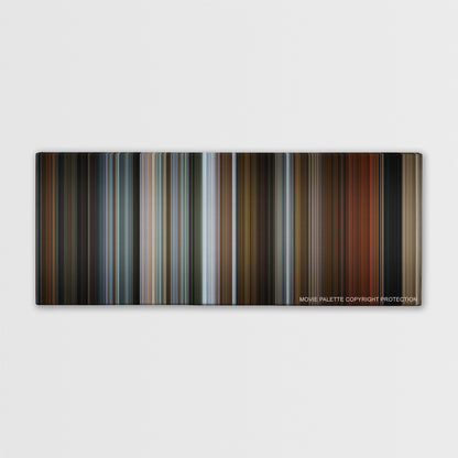 The Drop color palette canvas print: thousands of thin vertical stripes of color