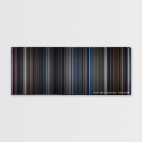 The Grudge color palette canvas print: thousands of thin vertical stripes of color