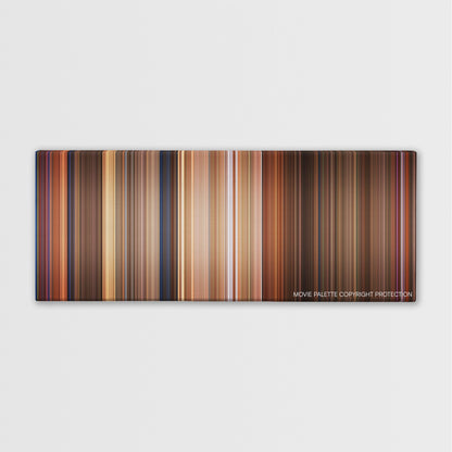 The Birdcage color palette canvas print: thousands of thin vertical stripes of color
