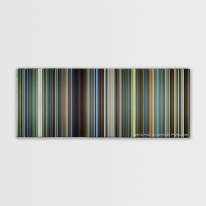 Snowden color palette canvas print: thousands of thin vertical stripes of color