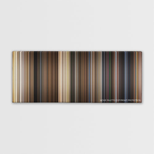 The Rocketeer color palette canvas print: thousands of thin vertical stripes of color
