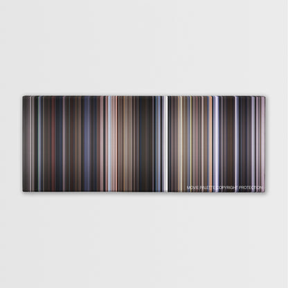 Doctor Zhivago color palette canvas print: thousands of thin vertical stripes of color