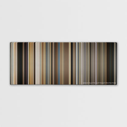 Dear John color palette canvas print: thousands of thin vertical stripes of color