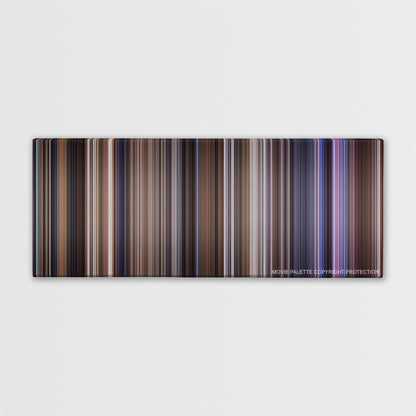 Contact color palette canvas print: thousands of thin vertical stripes of color