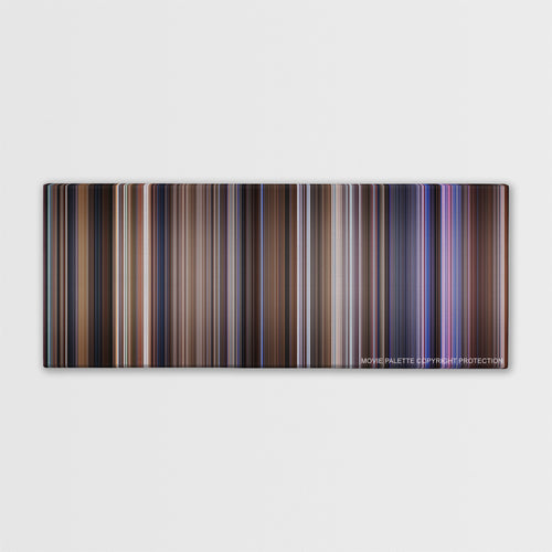 Contact color palette canvas print: thousands of thin vertical stripes of color