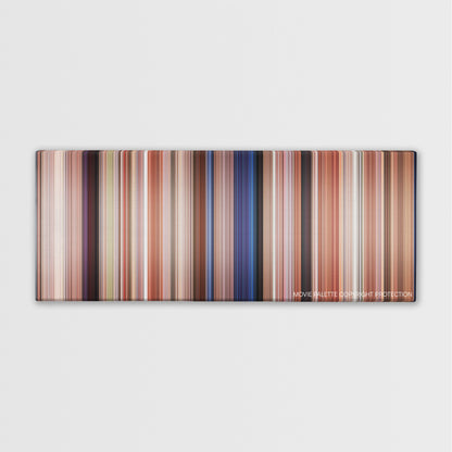 Pretty in Pink color palette canvas print: thousands of thin vertical stripes of color