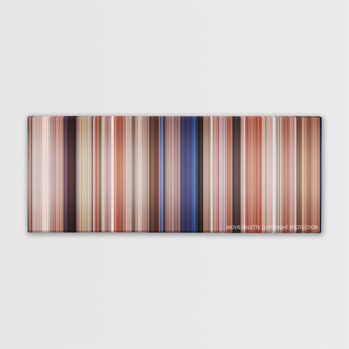 Pretty in Pink color palette canvas print: thousands of thin vertical stripes of color