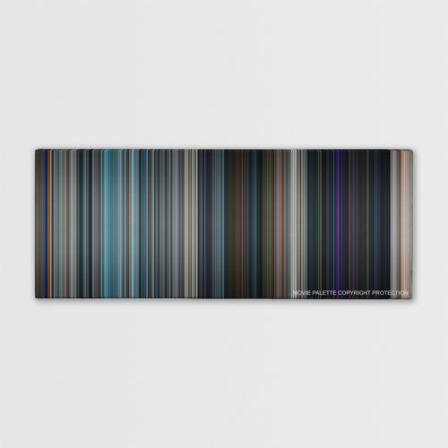 Jack Reacher: Never Go Back color palette canvas print: thousands of thin vertical stripes of color