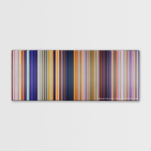 The Lorax color palette canvas print: thousands of thin vertical stripes of color