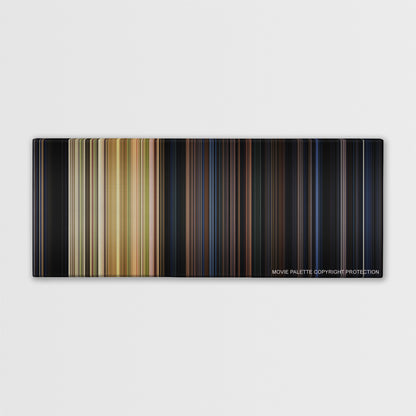 Halloween color palette canvas print: thousands of thin vertical stripes of color