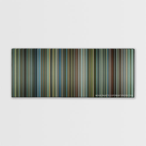 Man on Fire color palette canvas print: thousands of thin vertical stripes of color