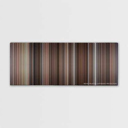 Four Weddings and a Funeral color palette canvas print: thousands of thin vertical stripes of color