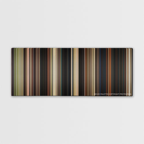 Bumblebee color palette canvas print: thousands of thin vertical stripes of color