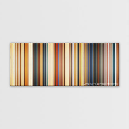 Paddington 2 color palette canvas print: thousands of thin vertical stripes of color
