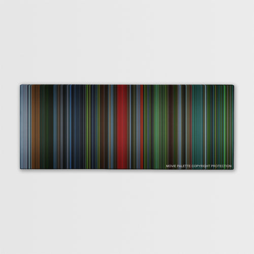 Saw IV color palette canvas print: thousands of thin vertical stripes of color