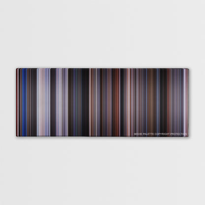 12 Monkeys color palette canvas print: thousands of thin vertical stripes of color