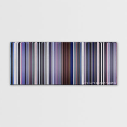 Punch-Drunk Love color palette canvas print: thousands of thin vertical stripes of color