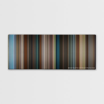 Tag color palette canvas print: thousands of thin vertical stripes of color