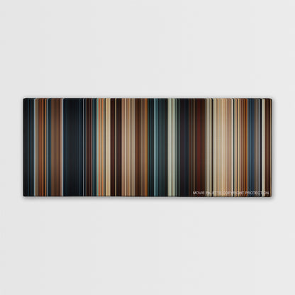 Thor color palette canvas print: thousands of thin vertical stripes of color