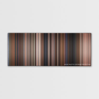 Moonstruck color palette canvas print: thousands of thin vertical stripes of color