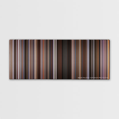 The Lake House color palette canvas print: thousands of thin vertical stripes of color