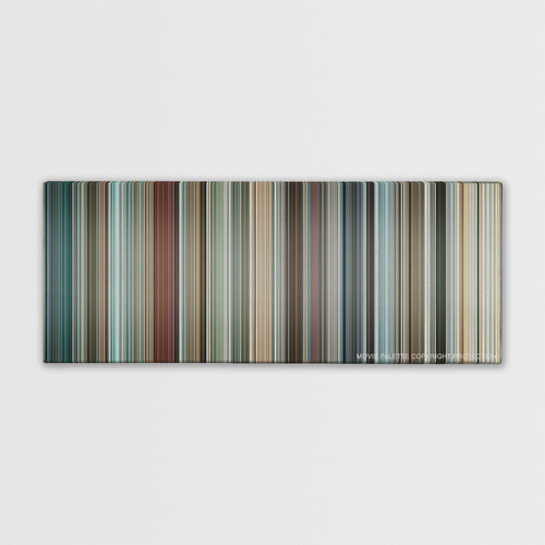 Crank: High Voltage color palette canvas print: thousands of thin vertical stripes of color