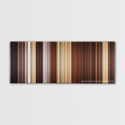 Django Unchained color palette canvas print: thousands of thin vertical stripes of color