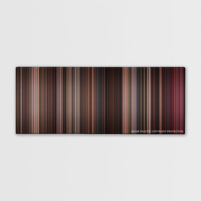 Rocky color palette canvas print: thousands of thin vertical stripes of color