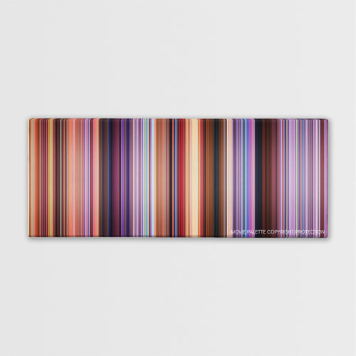 Speed Racer color palette canvas print: thousands of thin vertical stripes of color