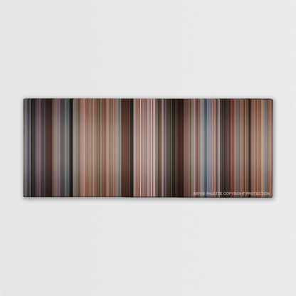 Kindergarten Cop color palette canvas print: thousands of thin vertical stripes of color