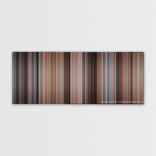 Kindergarten Cop color palette canvas print: thousands of thin vertical stripes of color