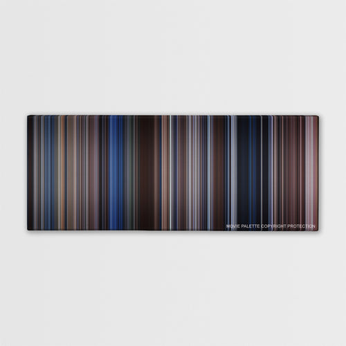 The Bodyguard color palette canvas print: thousands of thin vertical stripes of color