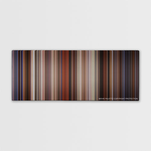 Last Action Hero color palette canvas print: thousands of thin vertical stripes of color