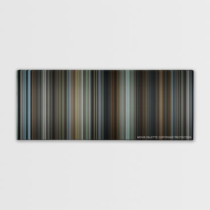 The Post color palette canvas print: thousands of thin vertical stripes of color