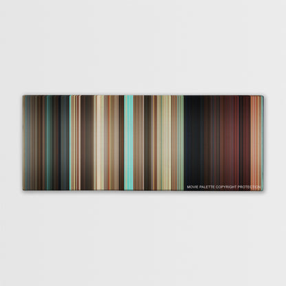 Couples Retreat color palette canvas print: thousands of thin vertical stripes of color