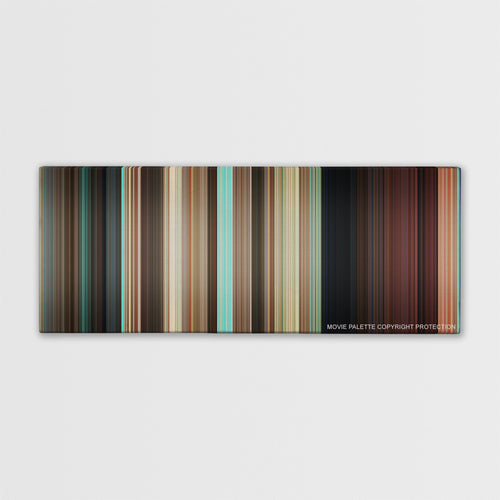 Couples Retreat color palette canvas print: thousands of thin vertical stripes of color