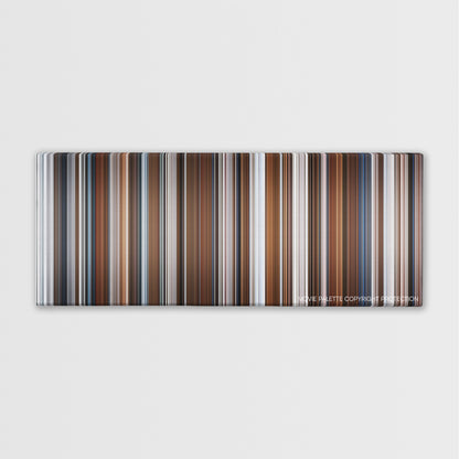 Grumpy Old Men color palette canvas print: thousands of thin vertical stripes of color