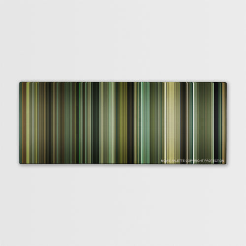 Never Let Me Go color palette canvas print: thousands of thin vertical stripes of color