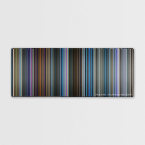 Pokemon Detective Pikachu color palette canvas print: thousands of thin vertical stripes of color
