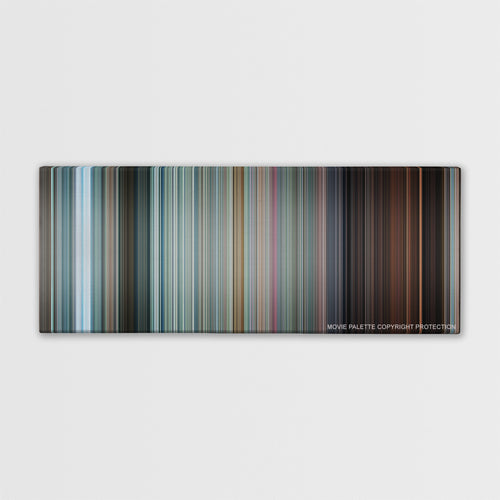 Shaun of the Dead color palette canvas print: thousands of thin vertical stripes of color