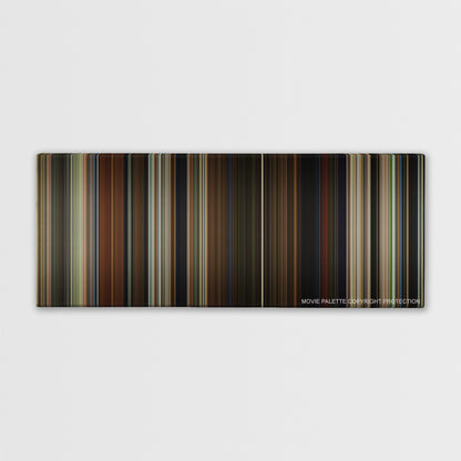 Parasite color palette canvas print: thousands of thin vertical stripes of color