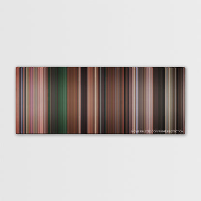 Scary Movie 3 color palette canvas print: thousands of thin vertical stripes of color
