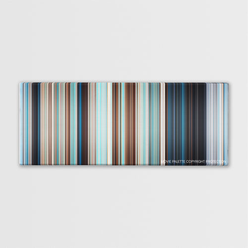Free Willy color palette canvas print: thousands of thin vertical stripes of color