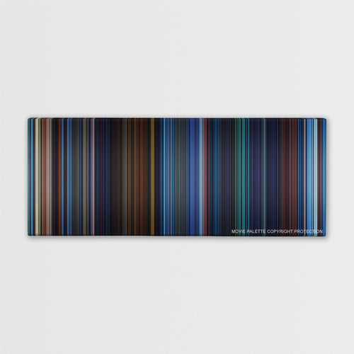 Atlantis: The Lost Empire color palette canvas print: thousands of thin vertical stripes of color
