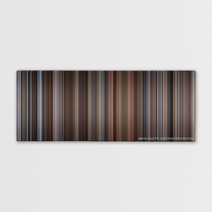 Trading Places color palette canvas print: thousands of thin vertical stripes of color