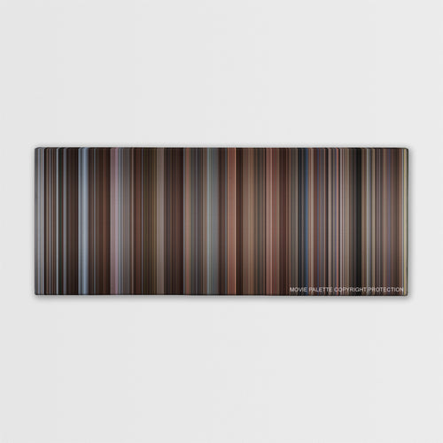 Trading Places color palette canvas print: thousands of thin vertical stripes of color